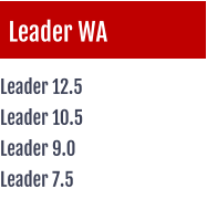 Leader WA Leader 12.5 Leader 10.5 Leader 9.0 Leader 7.5